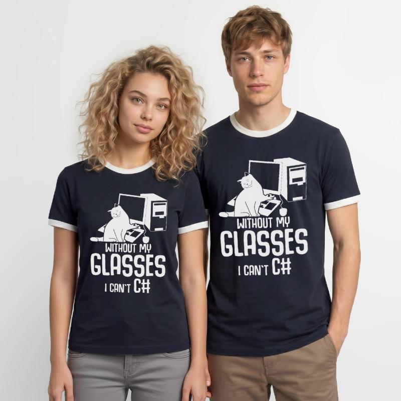 Programmer Computer Science Admin Männer Kontrast-T-Shirt