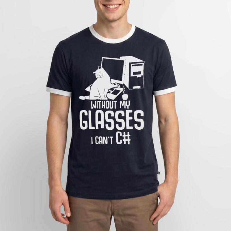 Programmer Computer Science Admin Männer Kontrast-T-Shirt
