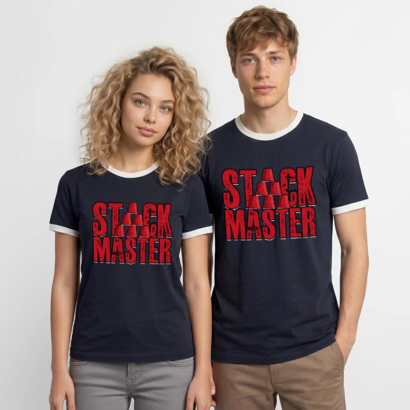 Sport Stacking Cup Stacking Stack Master Men's Ringer Shirt