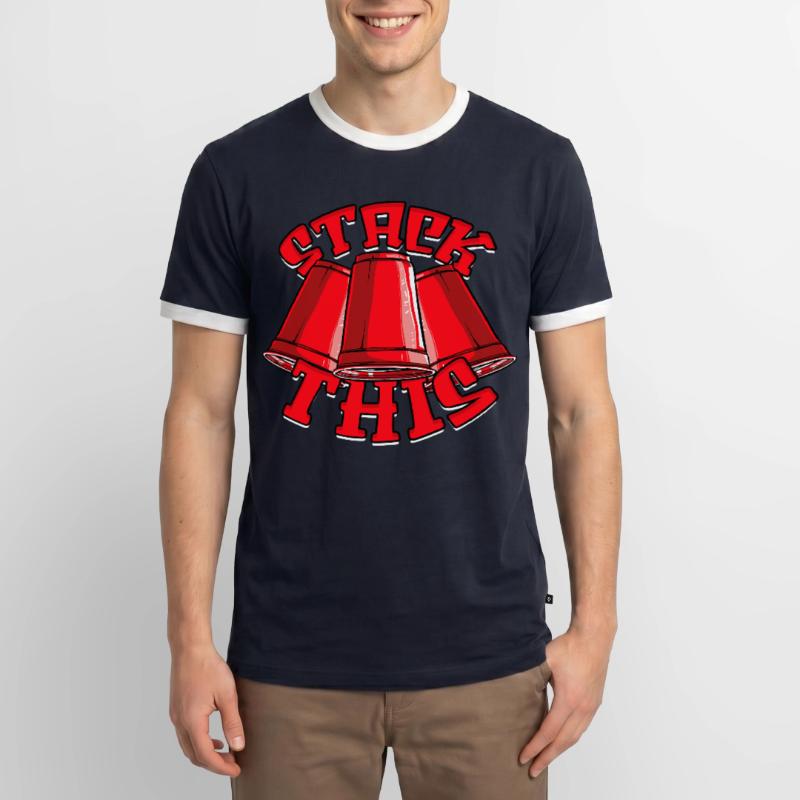 Sport Stacking Stack This Cup Stacking Men's Ringer Shirt
