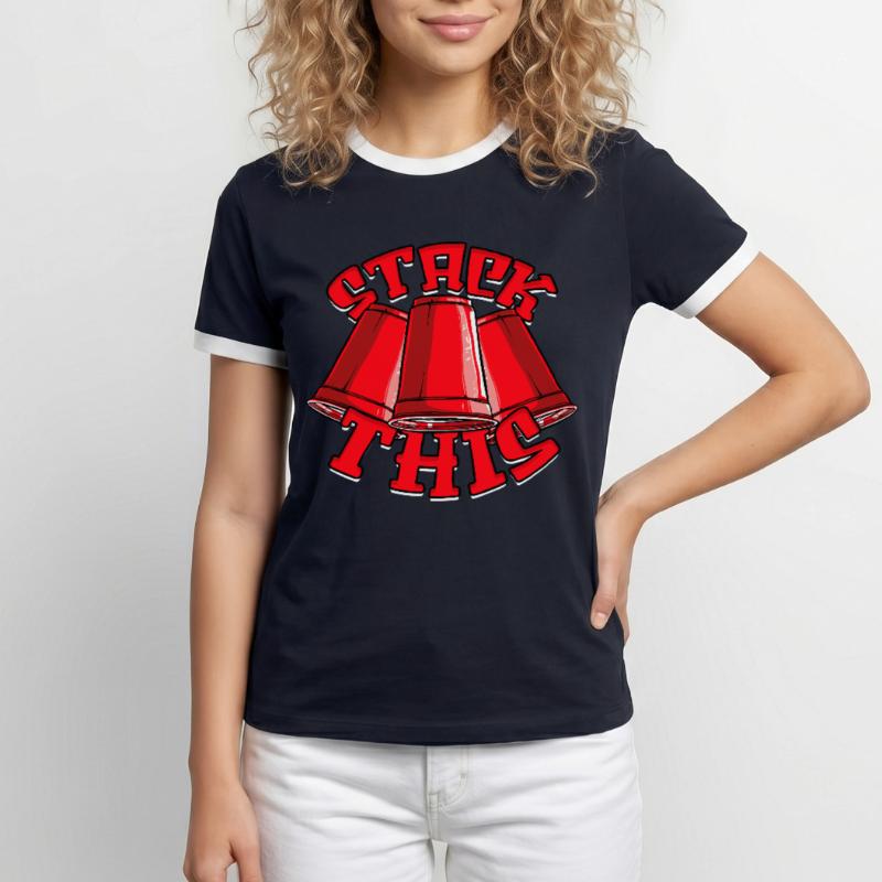 Sport Stacking Stack This Cup Stacking Men's Ringer Shirt