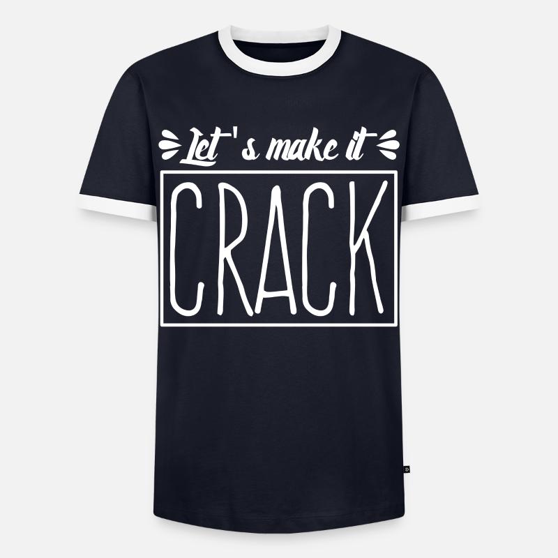 Physio Physiotherapy Cracking - Men's Ringer Shirt - navy/white