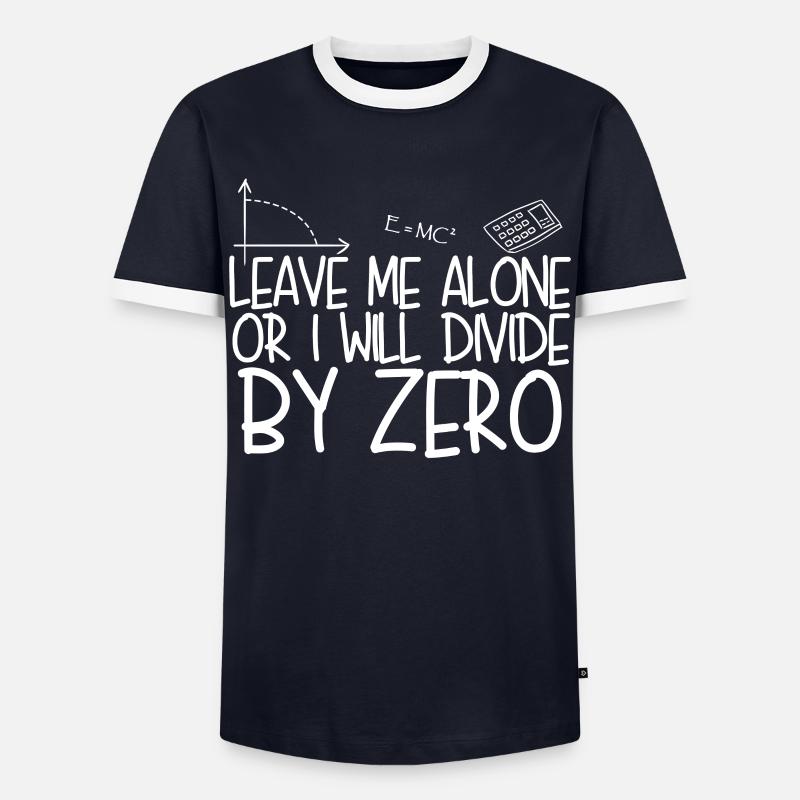 Math Maths Teacher Mathematics - Männer Kontrast-T-Shirt - Navy/Weiß