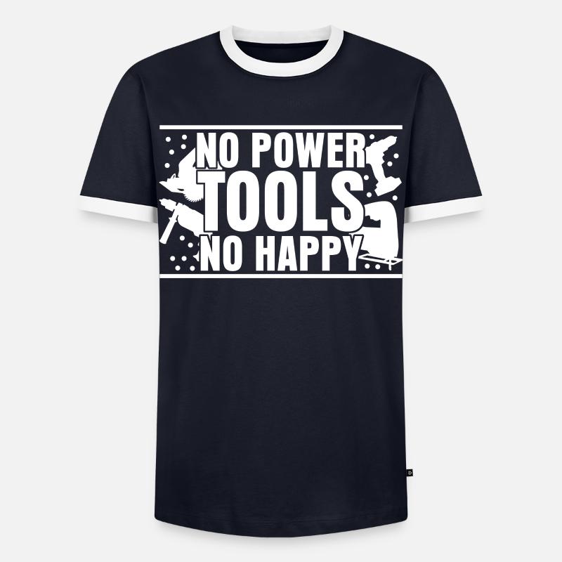 Power Tools Best Electric Tools - Männer Kontrast-T-Shirt - Navy/Weiß