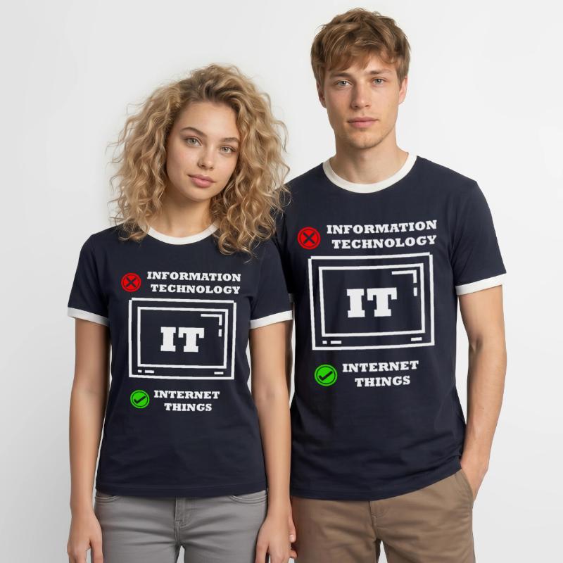 Internet-dinge Computerprogrammierer Tech Savy It Männer Kontrast-T-Shirt