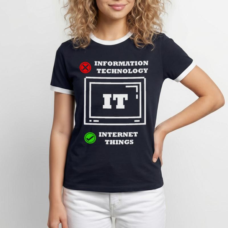 Internet-dinge Computerprogrammierer Tech Savy It Männer Kontrast-T-Shirt
