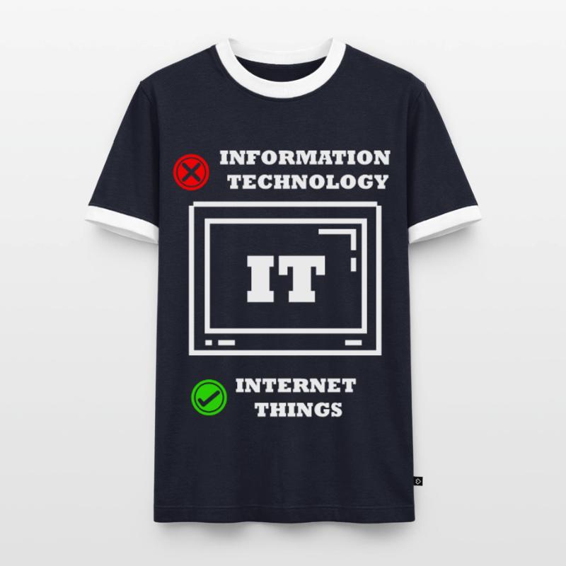 Internet-dinge Computerprogrammierer Tech Savy It Männer Kontrast-T-Shirt