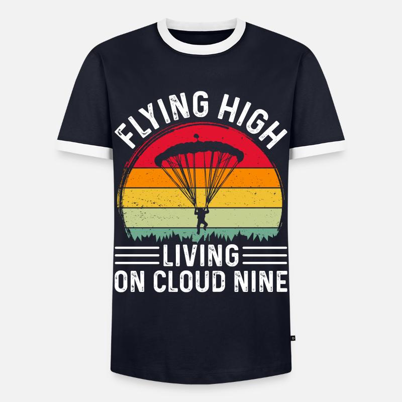 Skydiving Skydiving - Men's Ringer Shirt - navy/white 
