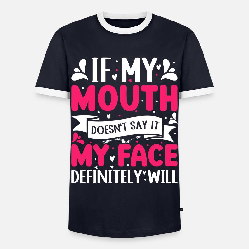 Introduce yourself - Men's Ringer Shirt - navy/white 