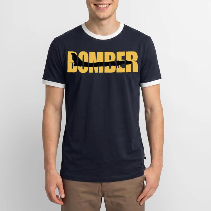 Blouson aviateur Tu-95 T-shirt contrasté Homme