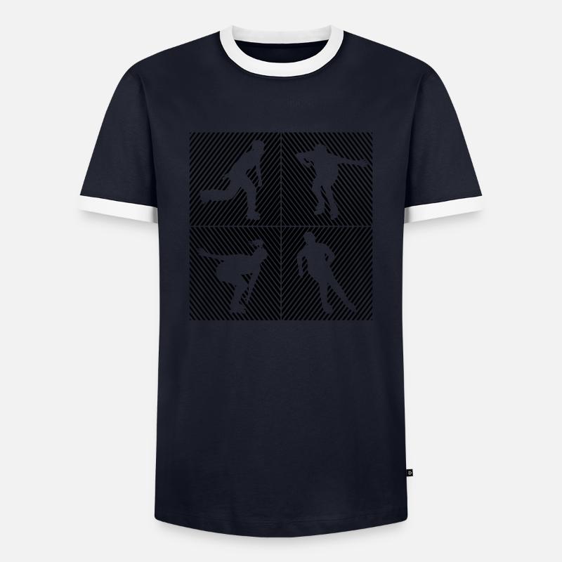Rollers Rollers Rollers Rollers - T-shirt contrasté Homme - marine/blanc 