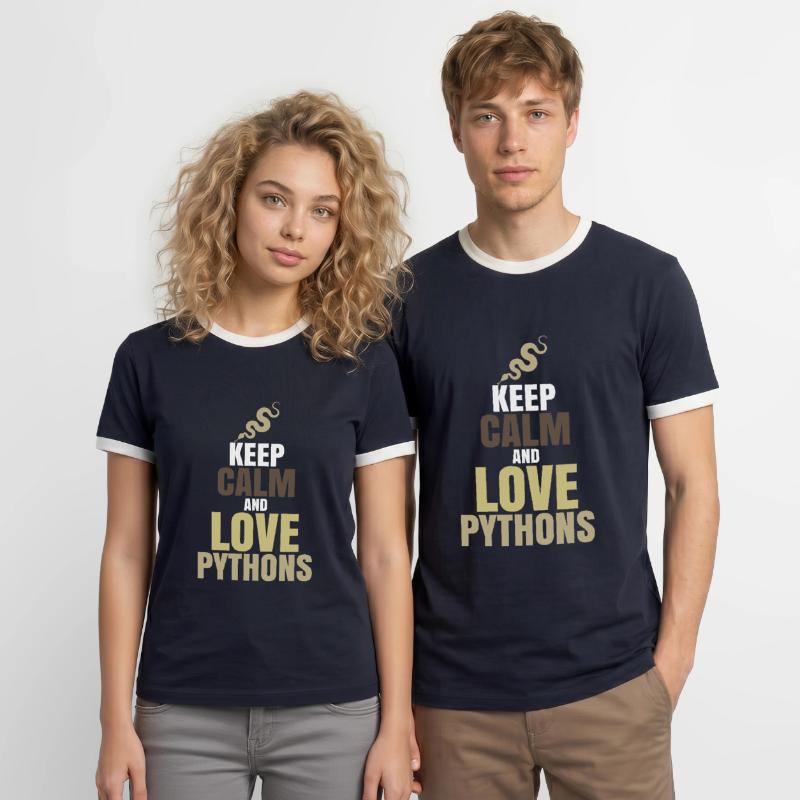 python T-shirt contrasté Homme