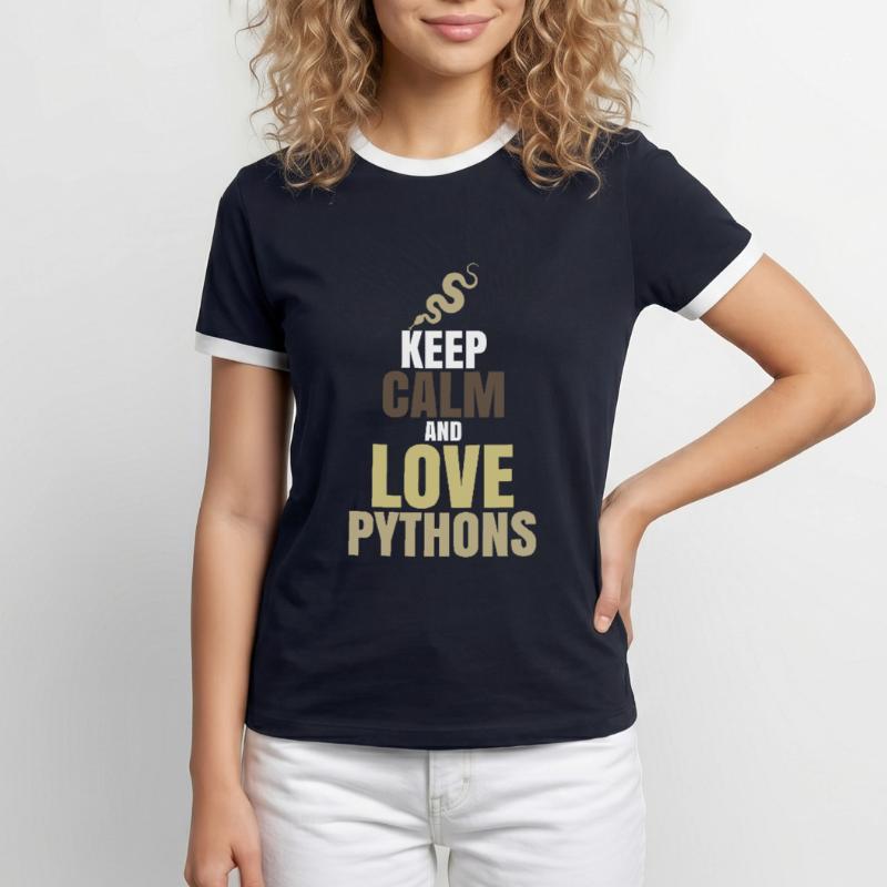 python T-shirt contrasté Homme