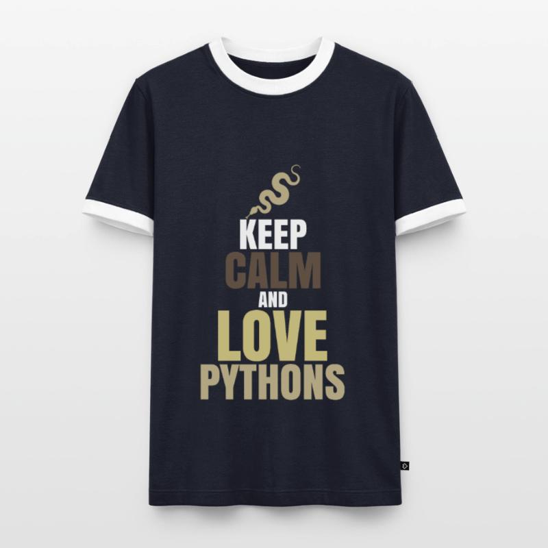 python T-shirt contrasté Homme