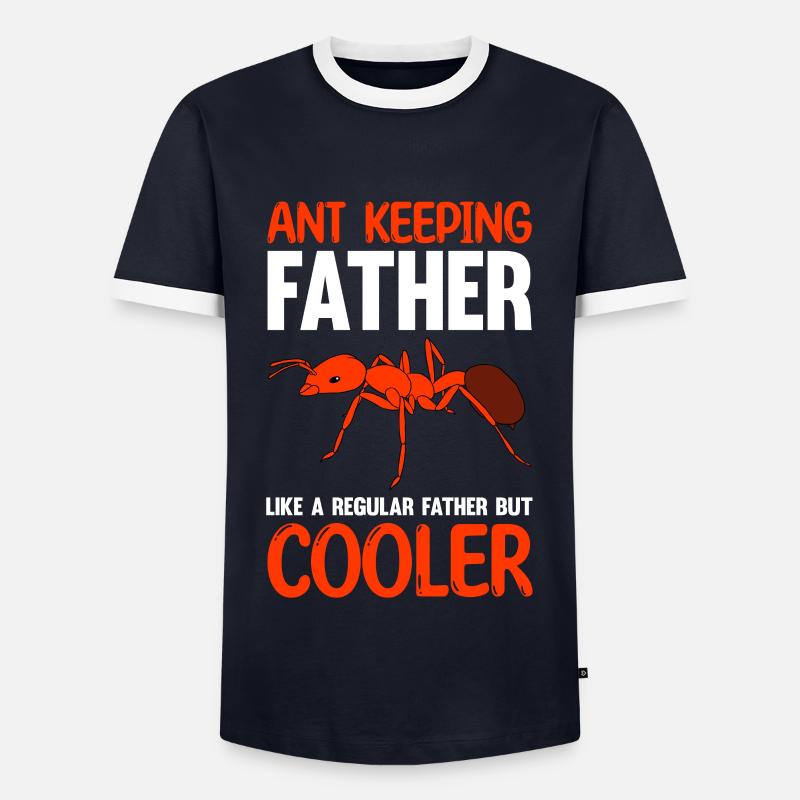 Antkeeping Ant Breeding Ants - Men's Ringer Shirt - navy/white 