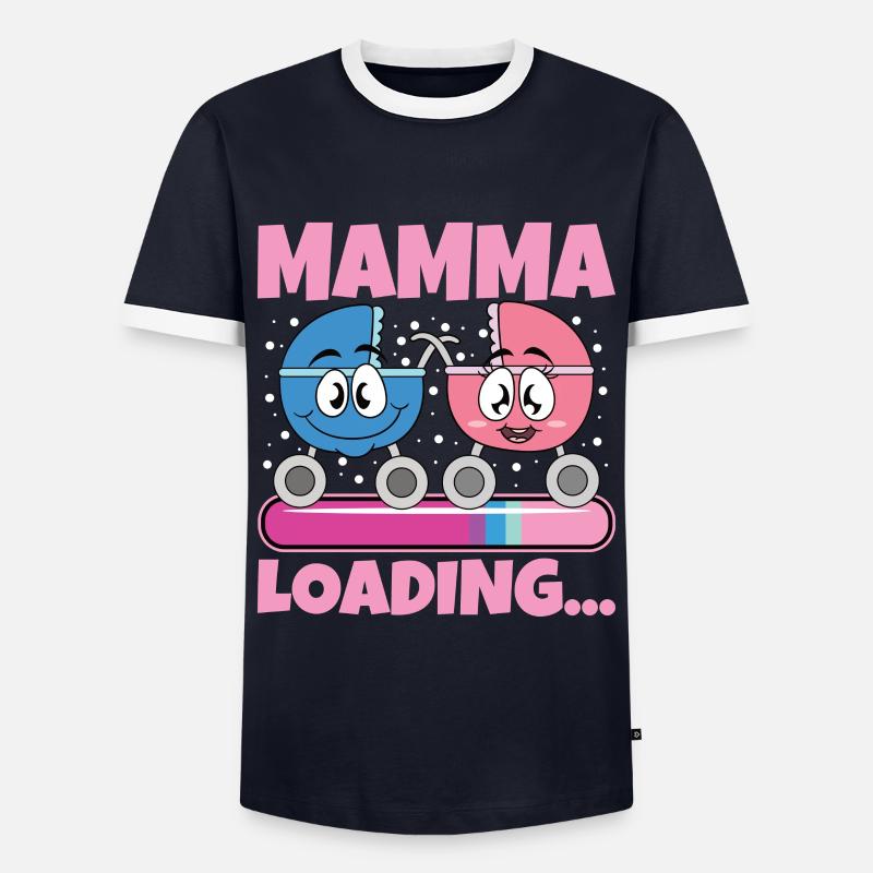 Super Mamma 2024 Loading - Men's Ringer Shirt - navy/white 