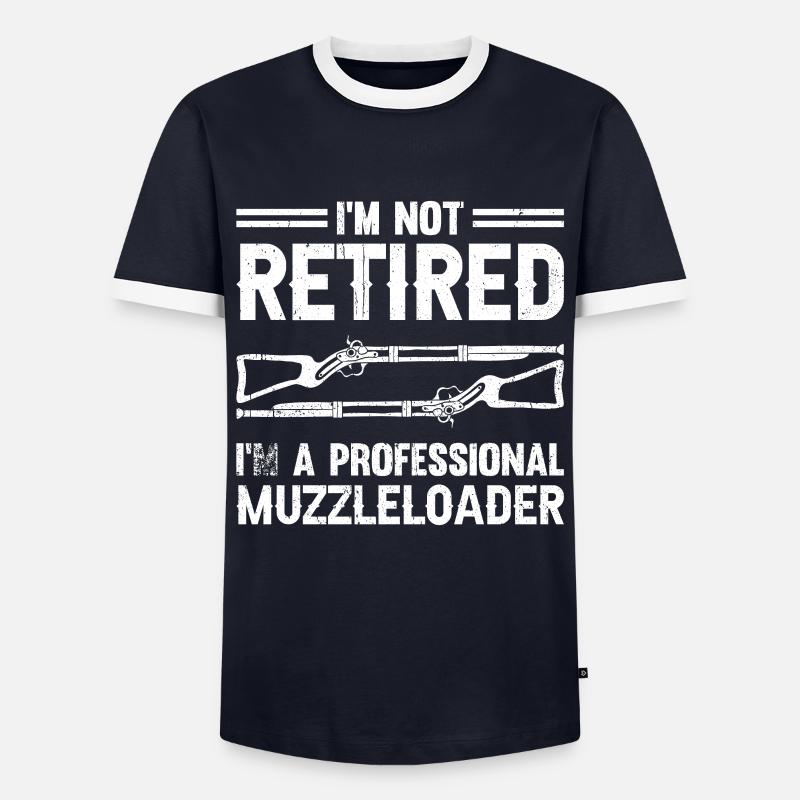 Vorderlader Muzzleloader Muzzle Loading - Männer Kontrast-T-Shirt - Navy/Weiß 