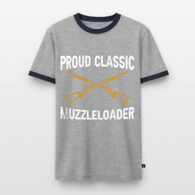 Vorderlader Muzzleloader Muzzle Loading Men's Ringer Shirt
