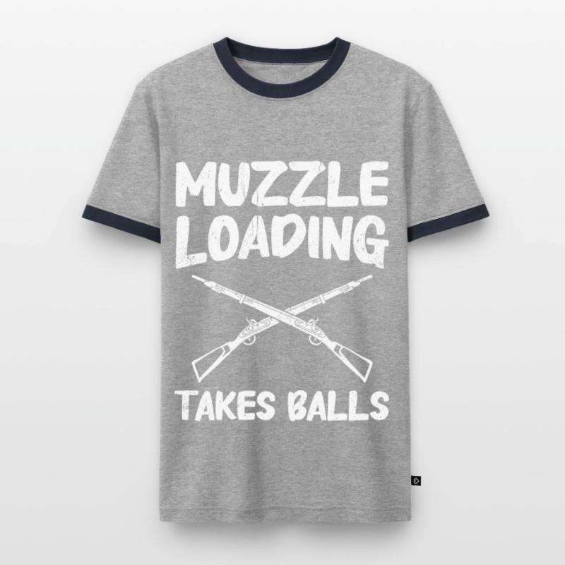 Vorderlader Muzzleloader Muzzle Loading Men's Ringer Shirt