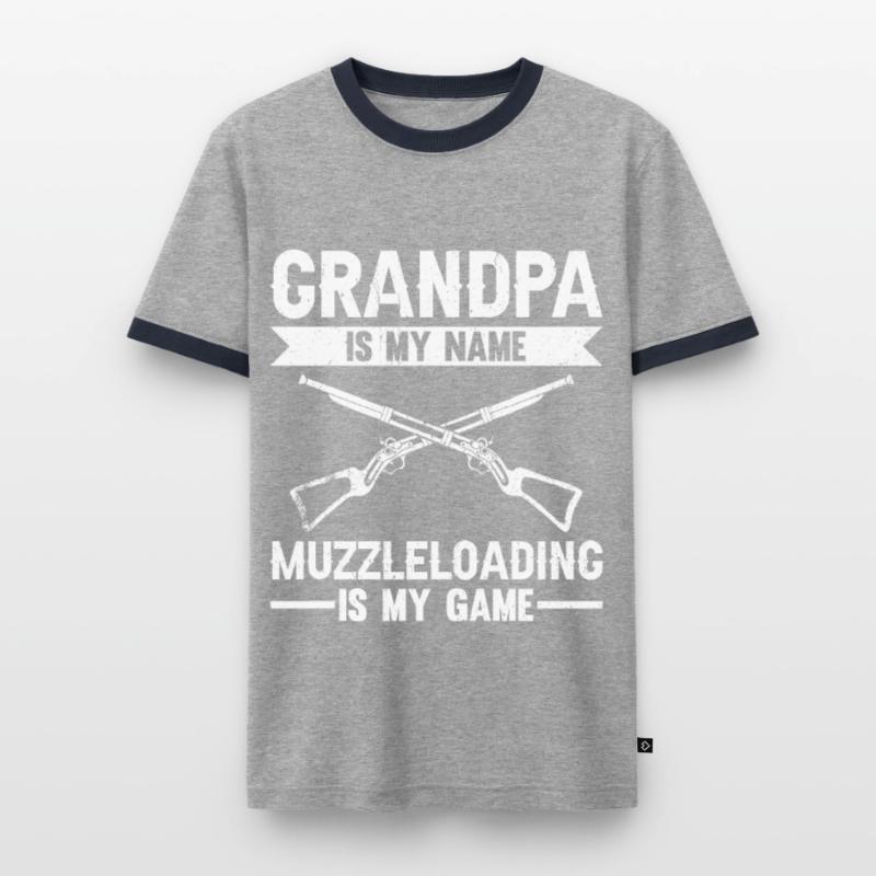Vorderlader Muzzleloader Muzzle Loading Men's Ringer Shirt