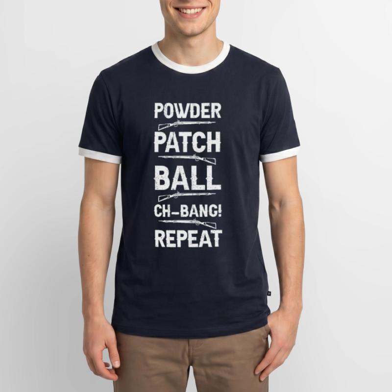 Vorderlader Muzzleloader Muzzle Loading Männer Kontrast-T-Shirt