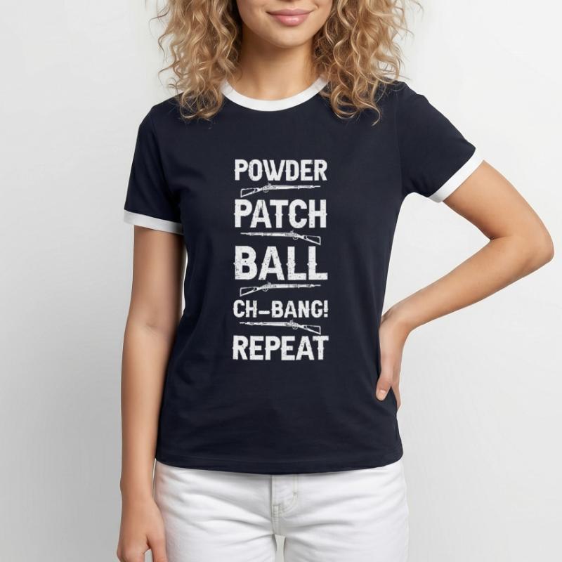 Vorderlader Muzzleloader Muzzle Loading Männer Kontrast-T-Shirt