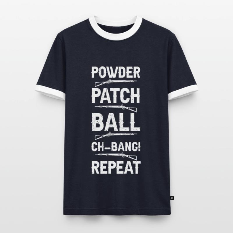 Vorderlader Muzzleloader Muzzle Loading Männer Kontrast-T-Shirt