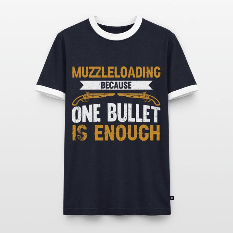 Vorderlader Muzzleloader Muzzle Loading Men's Ringer Shirt