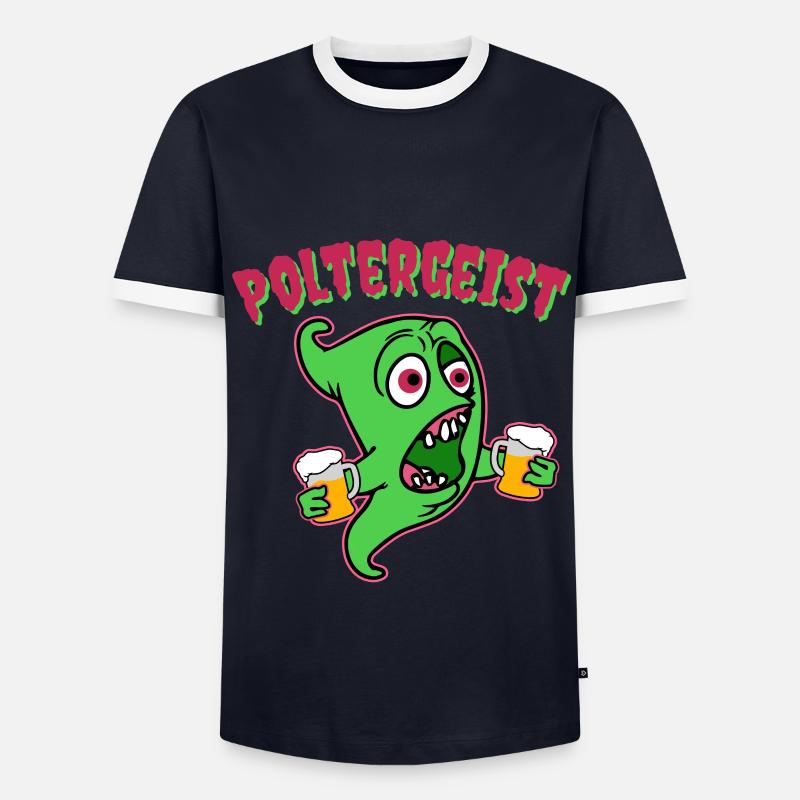 Polterer, Polterabend, Junggeselle, Geschenk - Männer Kontrast-T-Shirt - Navy/Weiß 