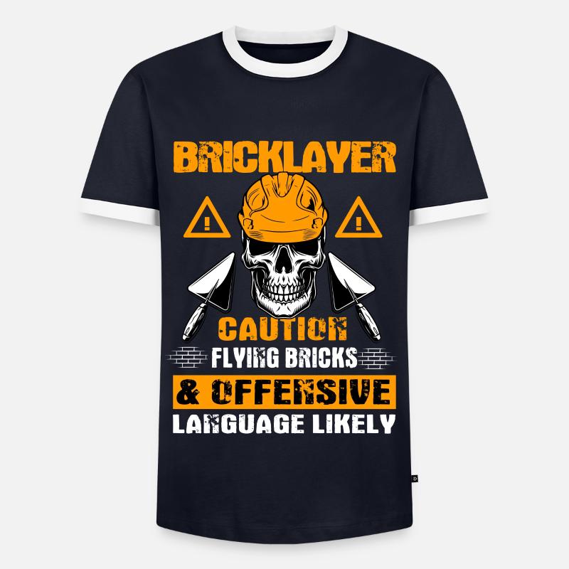 Bricklayer - Men's Ringer Shirt - navy/white 