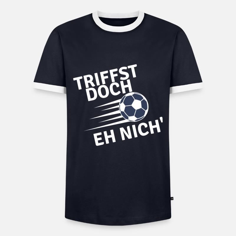 Don't hit anyway - Men's Ringer Shirt - navy/white 