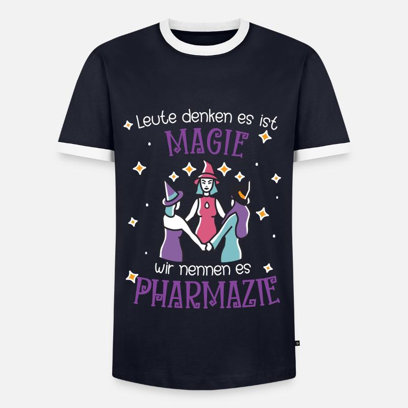 Pharmacy | Pharmacy Magic - Men's Ringer Shirt - navy/white