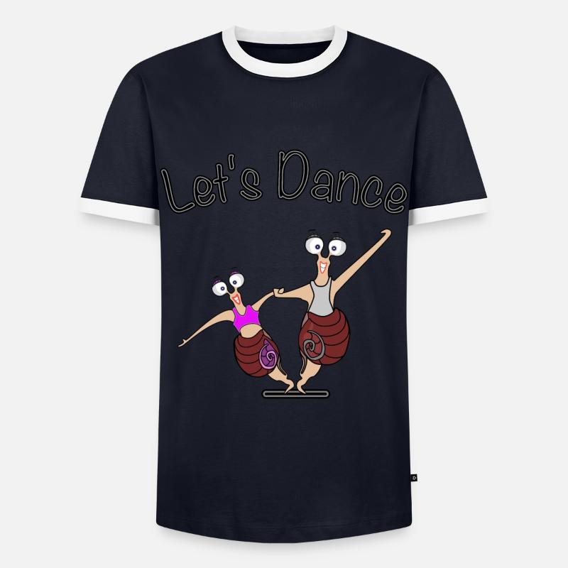 Let's Dance - Men's Ringer Shirt - navy/white