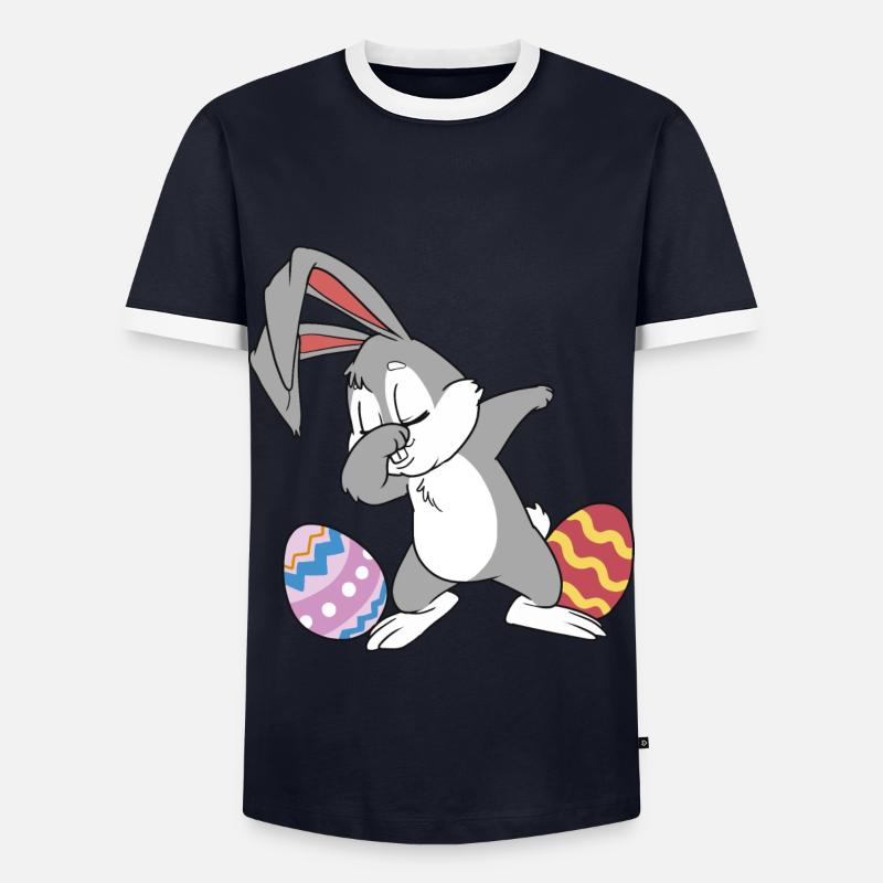 It is Easter - Men's Ringer Shirt - navy/white 
