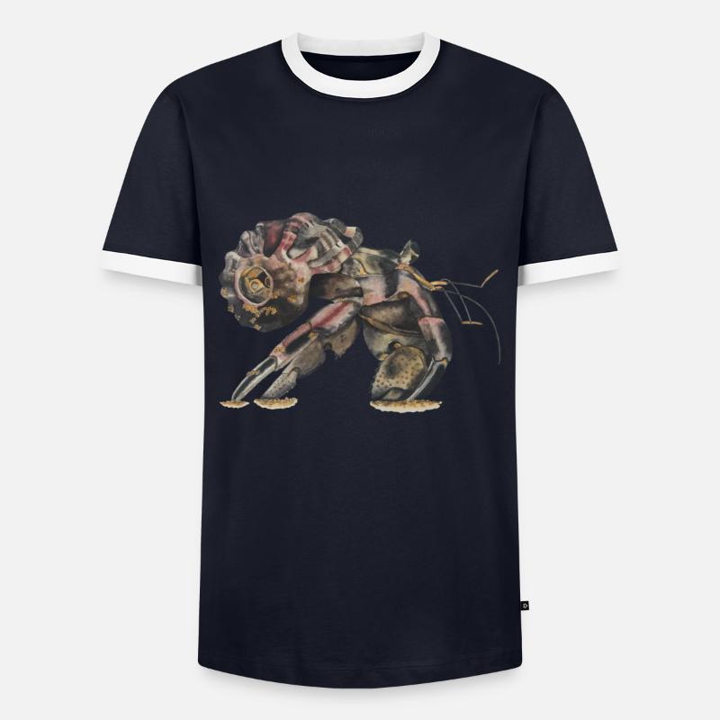 Hermit crabs Sp - Men's Ringer Shirt - navy/white 