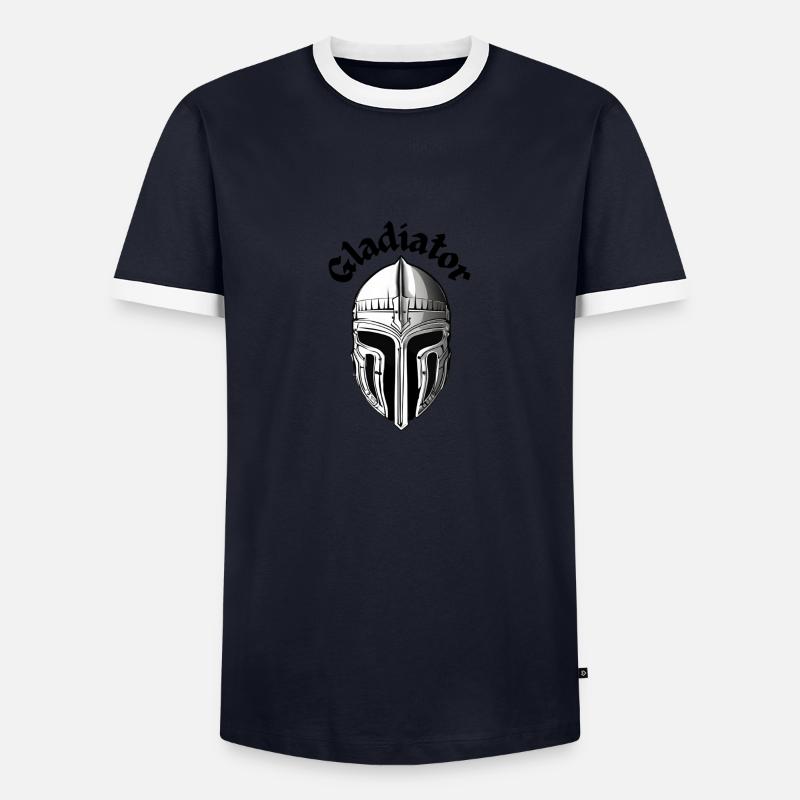 Gladiator - Men's Ringer Shirt - navy/white 