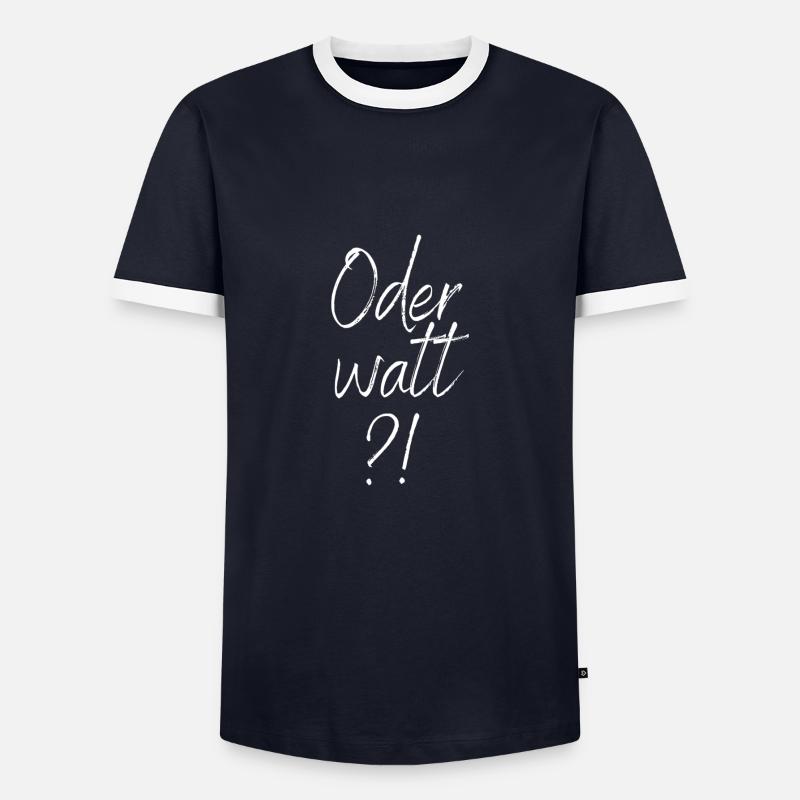 VfL Jesus - Oder watt ?! - T-shirt contrasté Homme - marine/blanc 