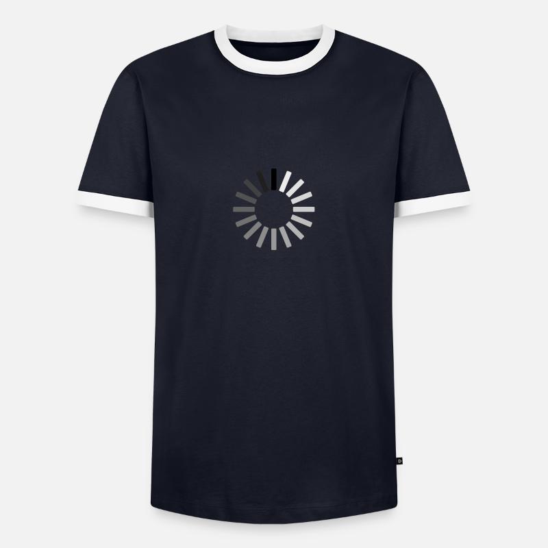 Loading - Men's Ringer Shirt - navy/white