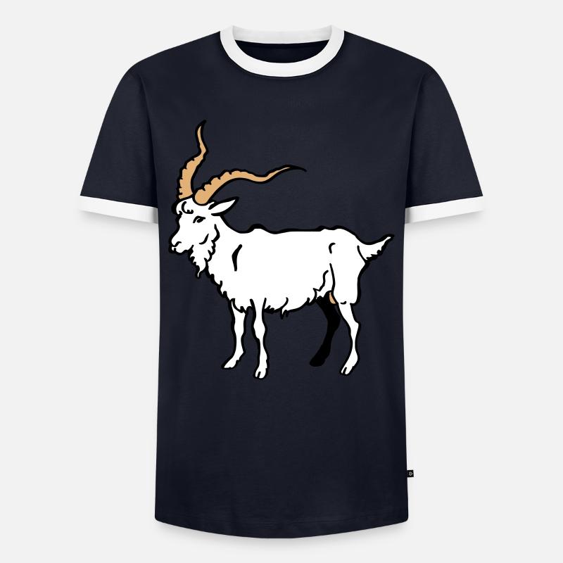 Billy-goat - Men's Ringer Shirt - navy/white 
