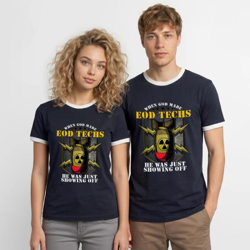 Devis sur l'élimination des explosifs EOD Tech T-shirt contrasté Homme