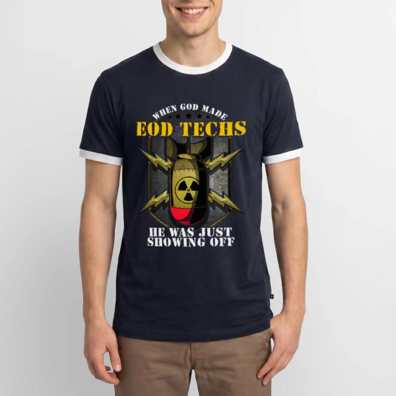 Devis sur l'élimination des explosifs EOD Tech T-shirt contrasté Homme