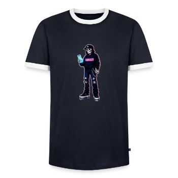 Sarkazzy Szkielet Hacker w streetwearowym swetrze