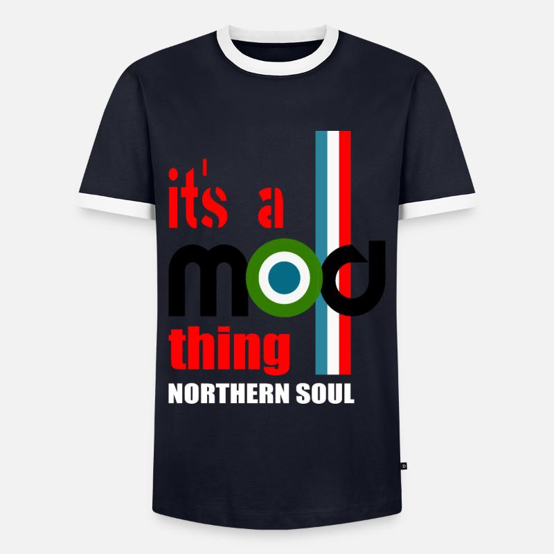 Mods Mod Subkulture - Männer Kontrast-T-Shirt - Navy/Weiß 