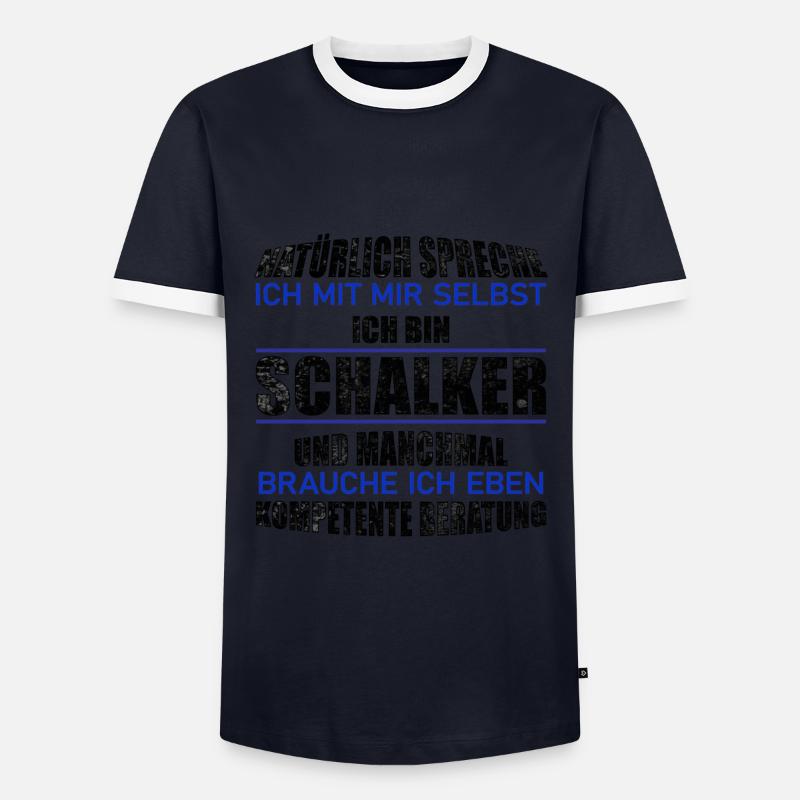 Schalker advice gift idea - Men's Ringer Shirt - navy/white 