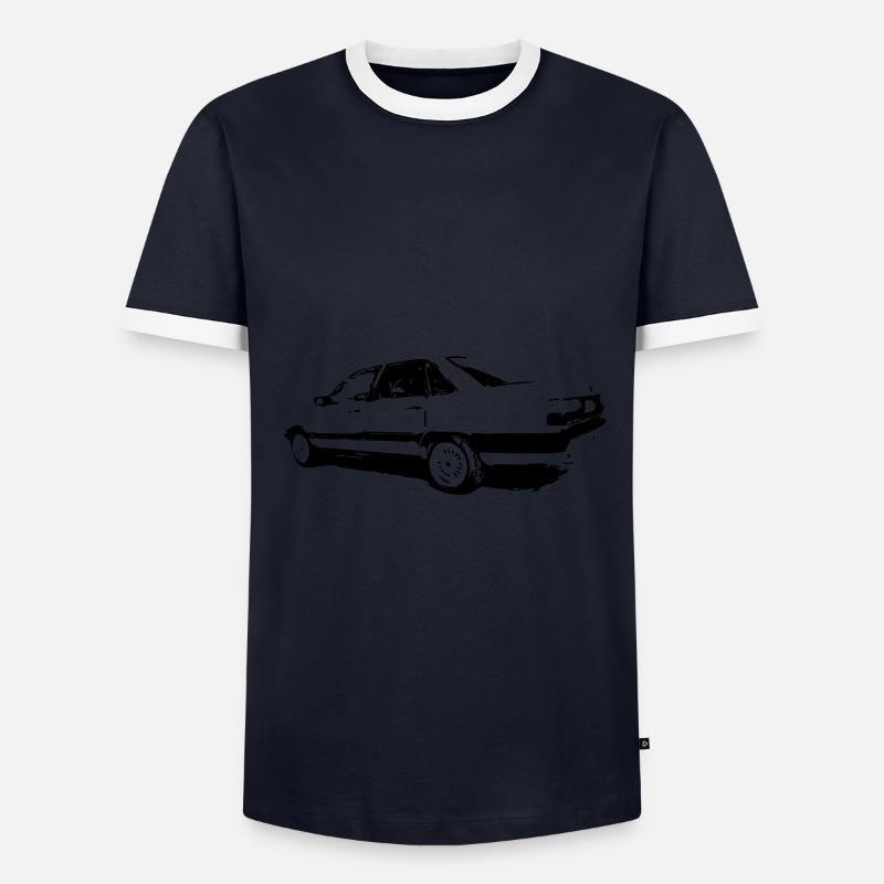 100 C3 Typ44 - Männer Kontrast-T-Shirt - Navy/Weiß 