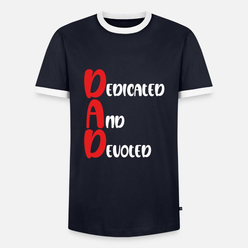 Committed And Devoted - Men's Ringer Shirt - navy/white 