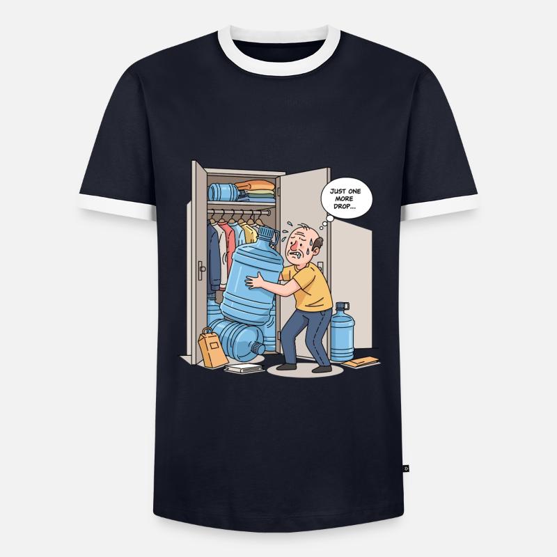 Just another drop... - Men's Ringer Shirt - navy/white