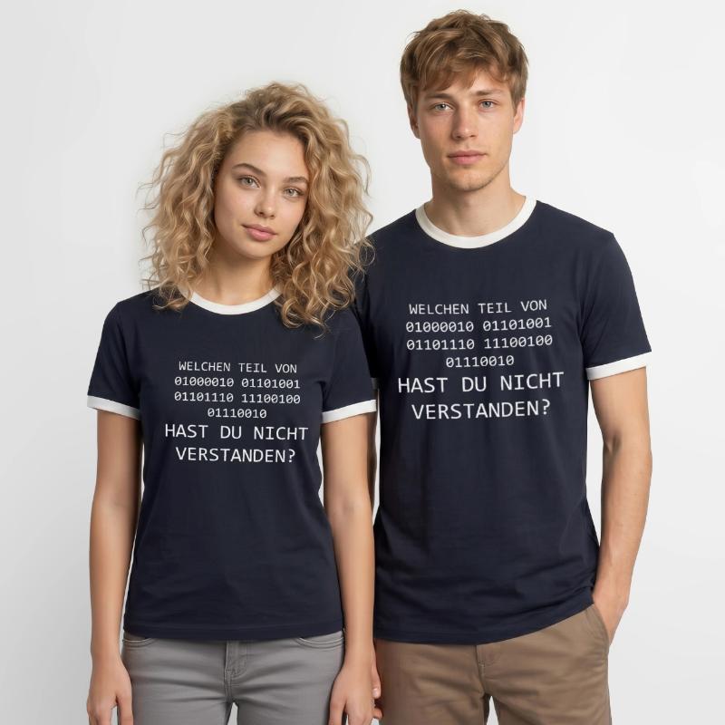 Lustiger Spruch Programmieren Informatiker Coder Männer Kontrast-T-Shirt