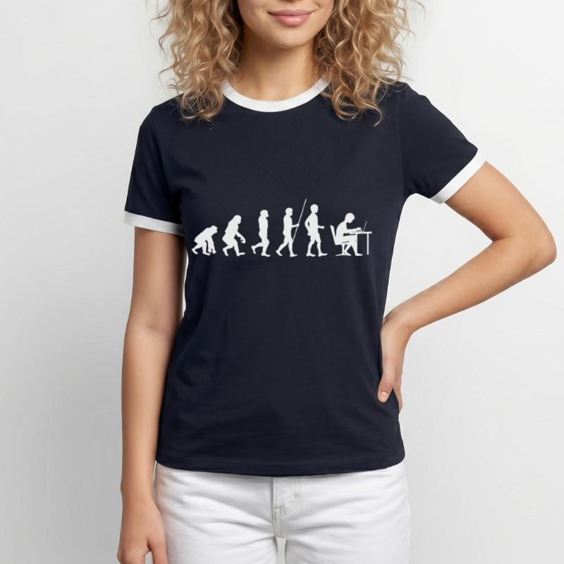 Programmeur évolution code étudiant en informatique T-shirt contrasté Homme