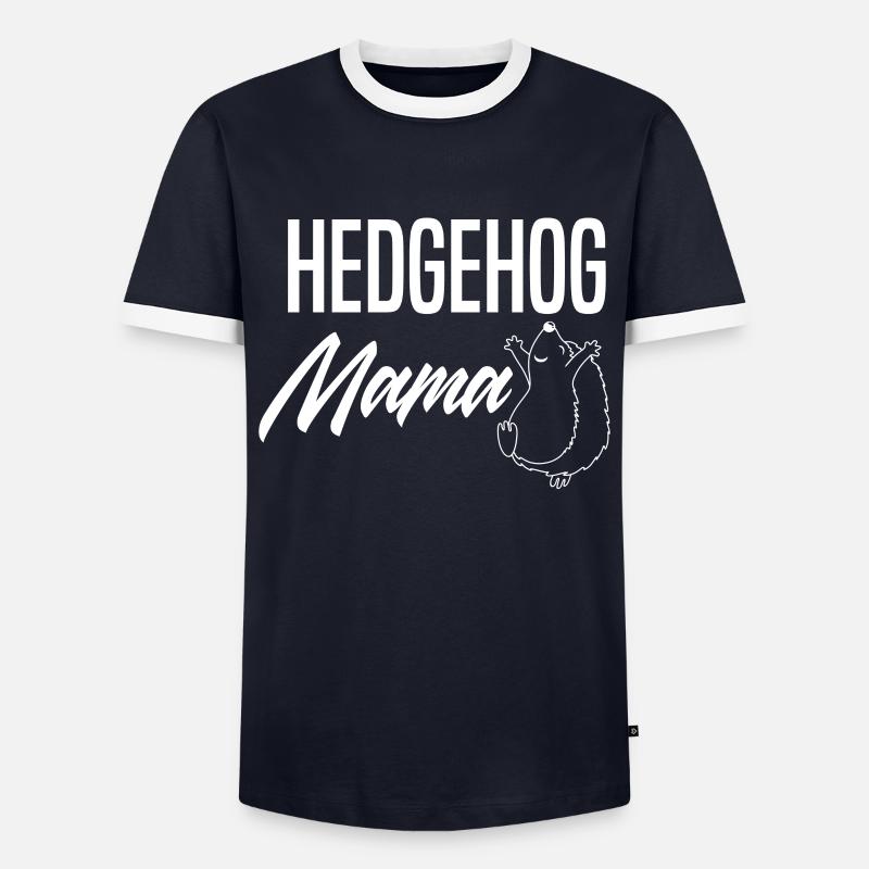 Igel Igel Igel - Männer Kontrast-T-Shirt - Navy/Weiß 